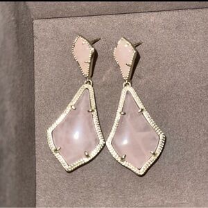 💖Rose quartz Alexis Kendra Scott earrings💖